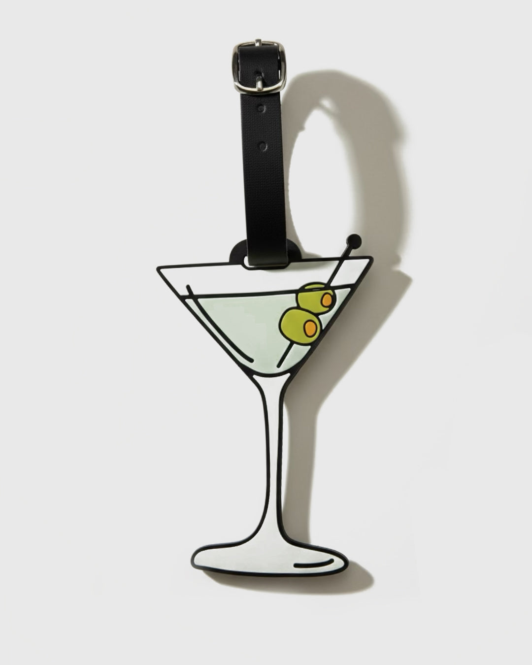 Martini Glass Luggage Tag
