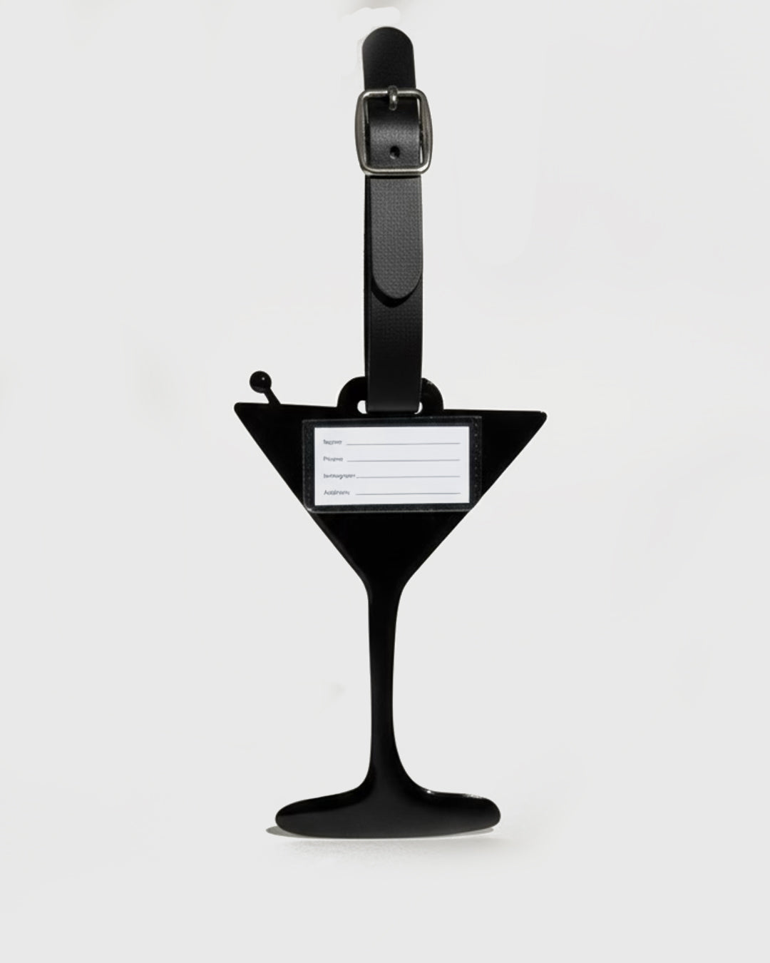 Martini Glass Luggage Tag